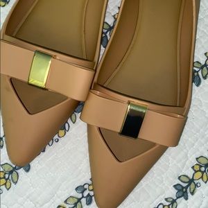 Melissa Nude Bow Flats